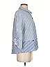 Habitat Stripes Blue 3/4 Sleeve Button-Down Shirt Size XS - photo 4