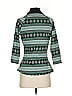 Unique Vintage Green 3/4 Sleeve Blouse Size S - photo 2