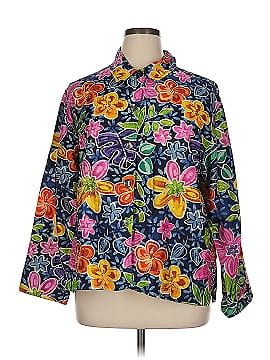 Chico's Design 3/4 Sleeve Silk Top