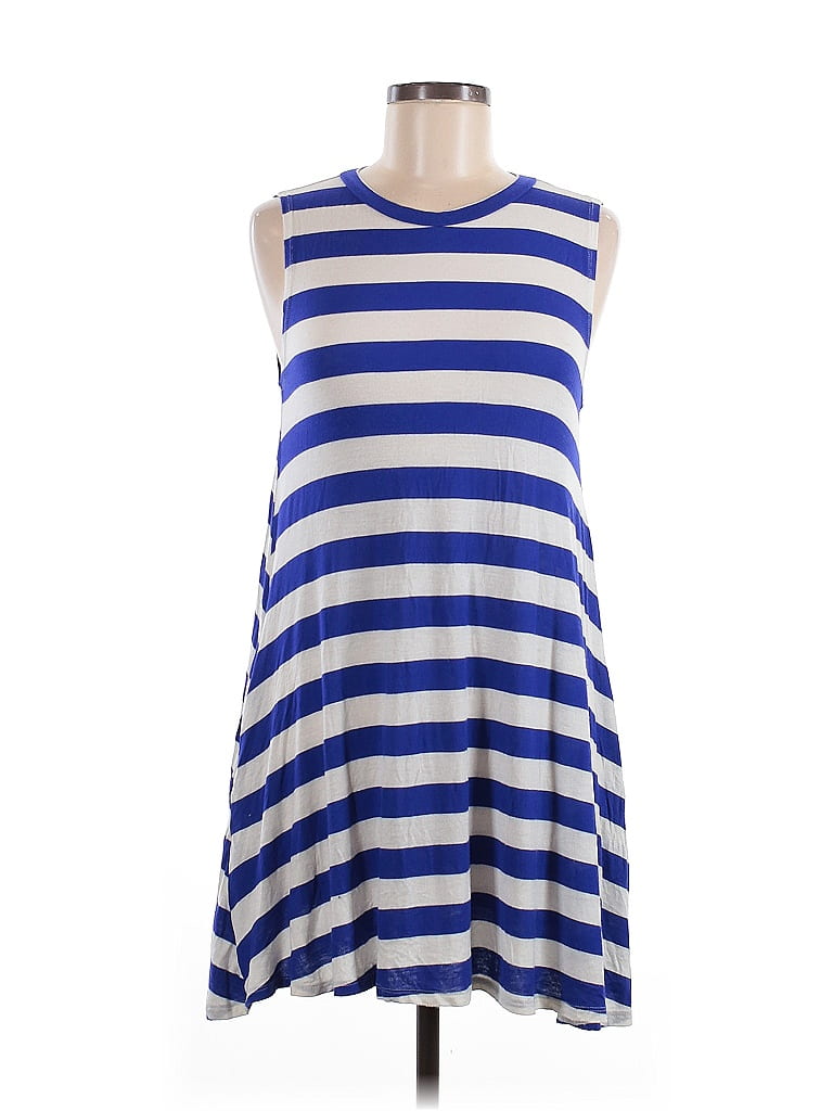 Elan Stripes Blue Sleeveless T-Shirt Size M - photo 1