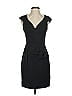 Black Halo Solid Black Cocktail Dress Size 2 - photo 1