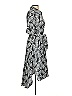 Gracia 100% Polyester Print Gray Casual Dress Size S - photo 4
