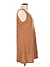 LOGO by Lori Goldstein Stripes Brown Casual Dress Size L - photo 4