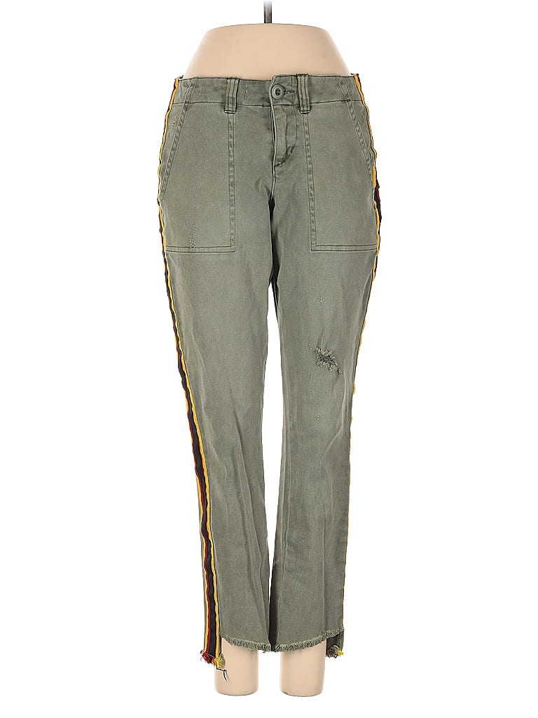 Pre-owned Pam & Gela Casual Pants In Green