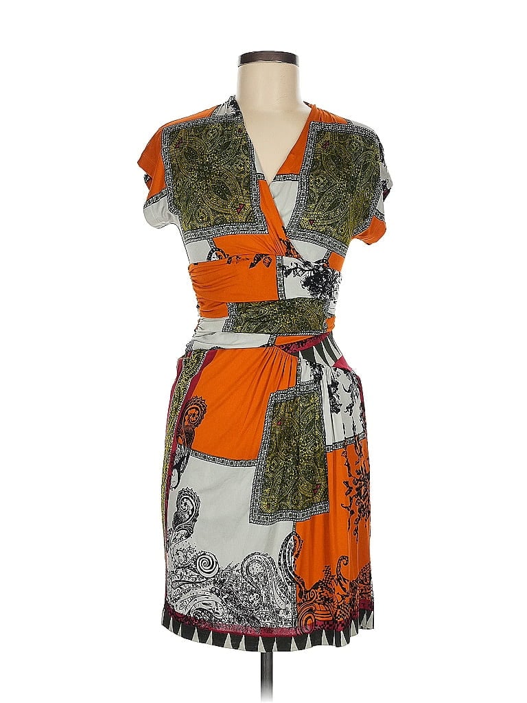 ETRO Print Orange Casual Dress Size EU (IT) 42 / US 6 - photo 1
