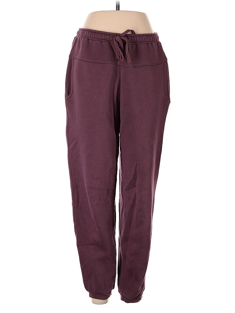 MWL by Madewell Burgundy Track Pants Size M - photo 1