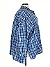 Peach Love 100% Cotton Plaid Blue 3/4 Sleeve Button-Down Shirt Size 4X - photo 4