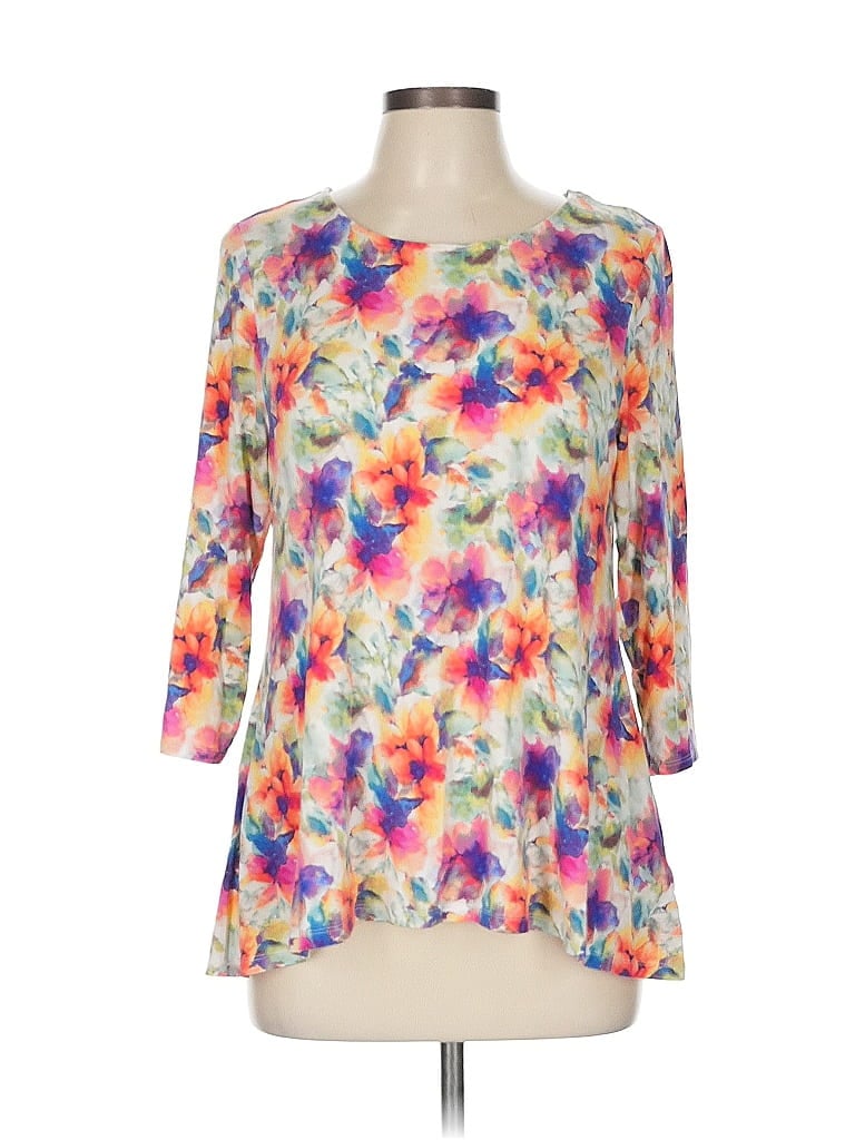 Intro Love Ivory 3/4 Sleeve T-Shirt Size L (petite) - photo 1