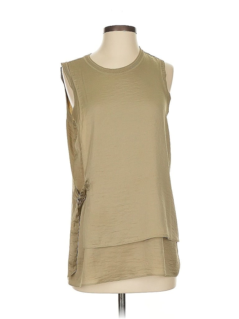 Pre-owned E3 By Etcetera Sleeveless Blouse In Brown