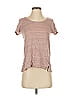 Kenar 100% Linen Tweed Brown Short Sleeve T-Shirt Size S - photo 1