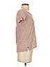 Kenar 100% Linen Tweed Brown Short Sleeve T-Shirt Size S - photo 4