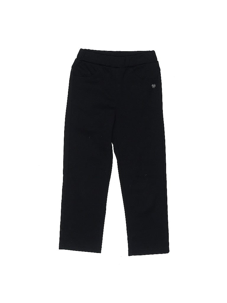 3Pommes Solid Black Casual Pants Size 4 - photo 1