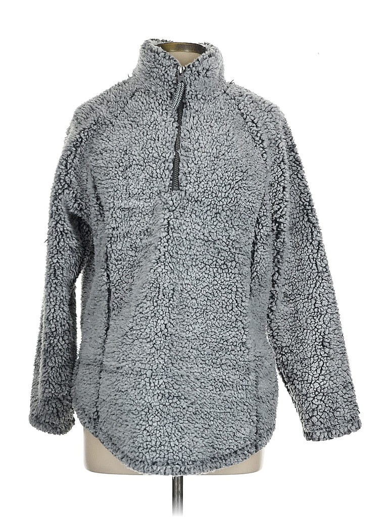 Cozy Sherpa 100% Polyester Gray Fleece Size L - photo 1