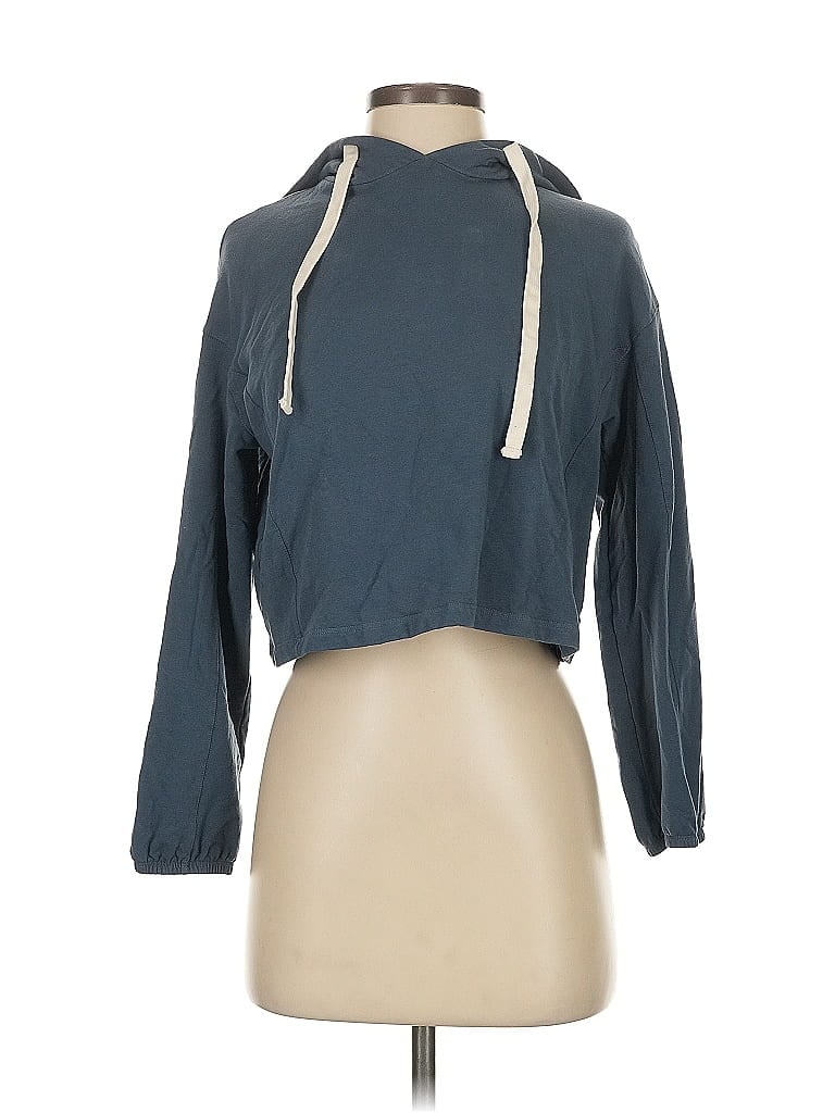 Monrow Blue Pullover Hoodie Size S - photo 1