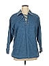 Ralph by Ralph Lauren Blue 3/4 Sleeve Blouse Size XL - photo 1