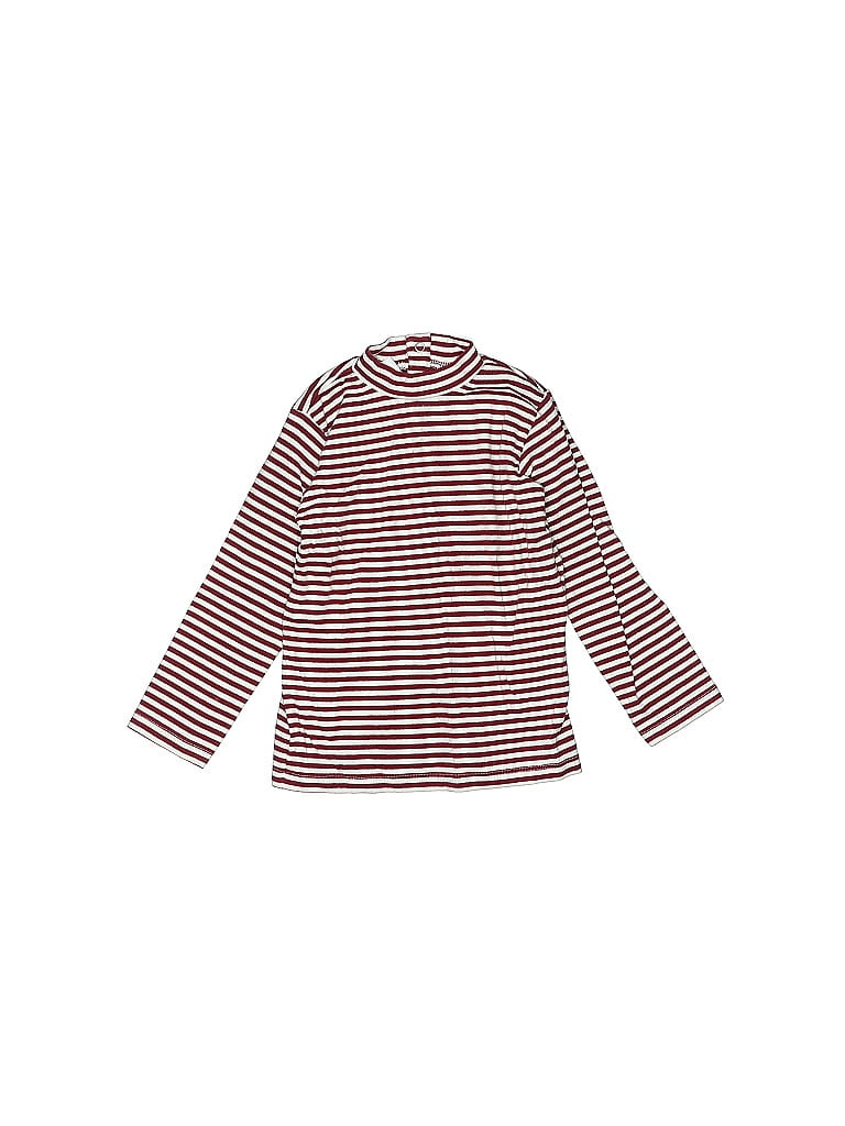 Zara Kids Stripes Burgundy Long Sleeve Turtleneck Size 3 - photo 1