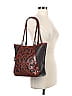 Brighton 100% Leather Hearts Burgundy Brown Leather Tote One size - photo 2