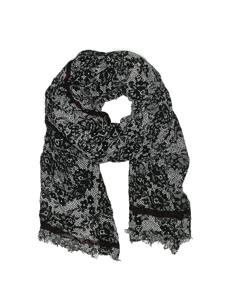 Pre-owned Assorted Brands Scarf In Black