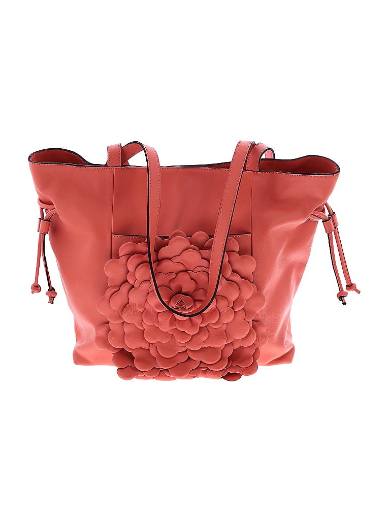 Patricia Nash 100% Leather Floral Stars Red Orange Leather Tote One size - photo 1
