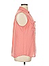 Soho JEANS NEW YORK & COMPANY 100% Polyester Pink Orange Sleeveless Blouse Size XL - photo 4