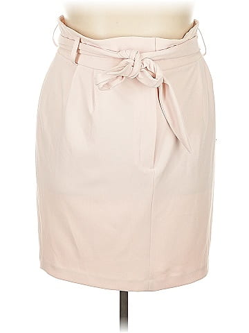DKNY Faux Leather Skirt (view 1)