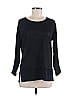 Zara W&B Collection Black Long Sleeve Top Size M - photo 1
