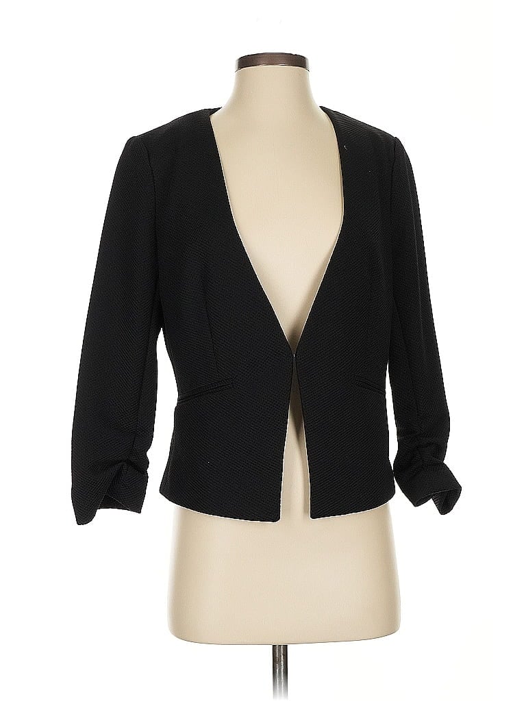 Pre-owned Amanda + Chelsea Blazer Jacket In Black