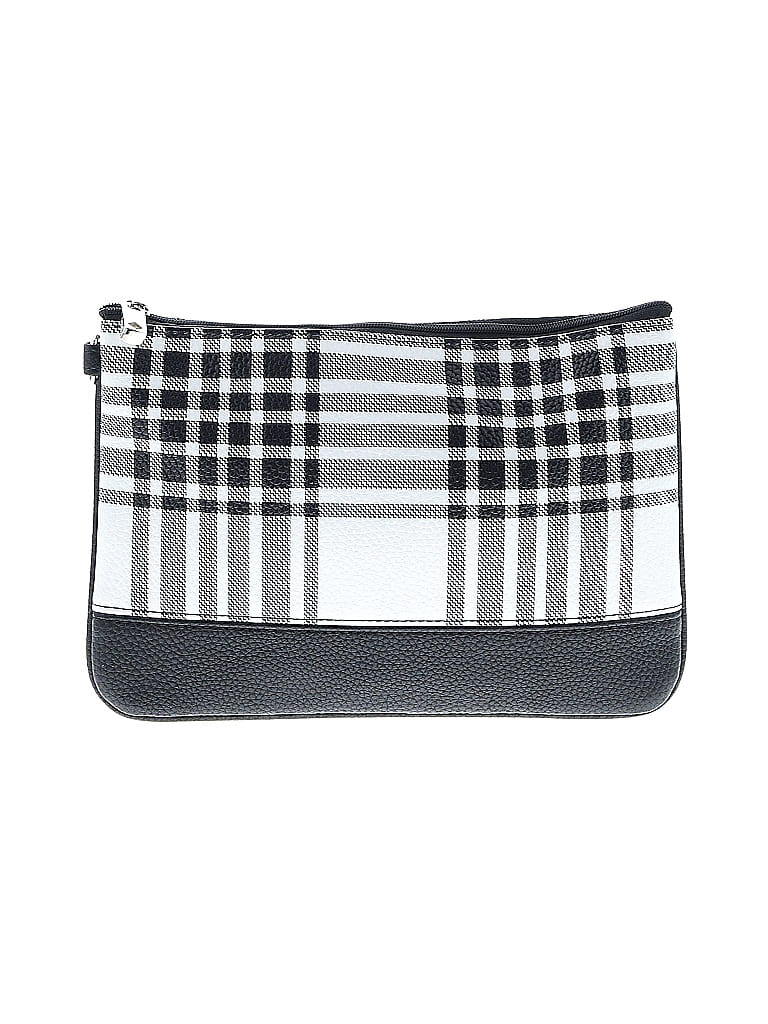 Jewell by Thirty-One 100% Polyurethane Checkered-gingham Gray Black Makeup Bag One size - photo 1