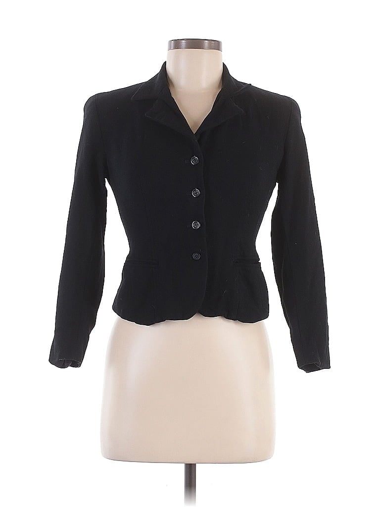 Pre-owned Gianni Wool Blazer Jacket In Black