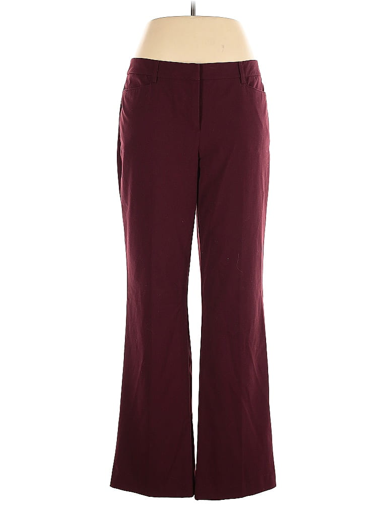 New York & Company Burgundy Dress Pants Size 12 - photo 1