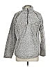 Cozy Sherpa 100% Polyester Silver Gray Pullover Sweater Size L - photo 1