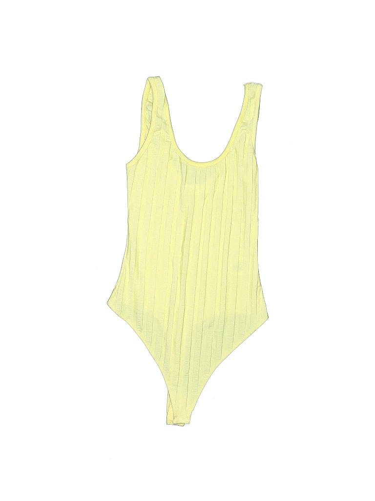 Pre-owned Jonathan Simkhai Standard Bodysuit In Yellow