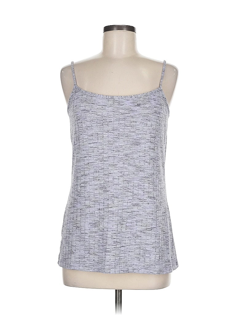 Pre-owned Ann Taylor Loft Outlet Tank Top Gray Square Neckline Tops