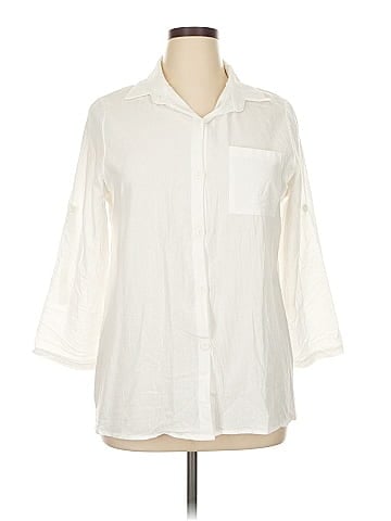 Fashion 3/4 Sleeve Button-Down Shirt (view 1)