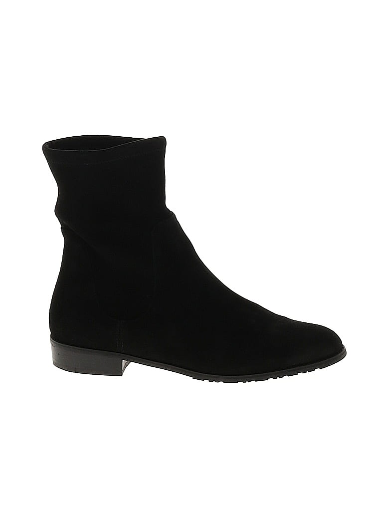 Stuart Weitzman Black Ankle Boots Size 7 1/2 - photo 1