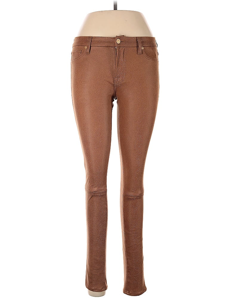 Pre-owned 7 For All Mankind Jeans In Brown