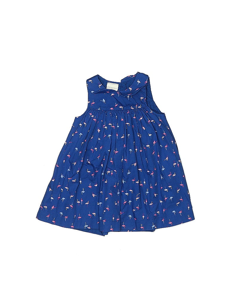 First Impressions 100% Cotton Hearts Blue Dress 18-24 MO / 24 MO - photo 1