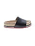 Moncler 100% Leather Black  Evelyne Espadrille Slide Sandals Size EU 36 - photo 1