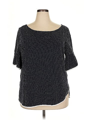 Green Envelope 3/4 Sleeve Top (view 1)
