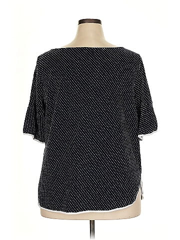 Green Envelope 3/4 Sleeve Top (view 2)