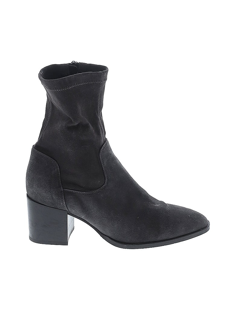 AQUATALIA Black Gray Ankle Boots Size 8 - photo 1