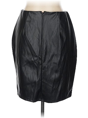 Haute Monde Faux Leather Skirt (view 2)