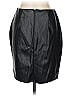 Haute Monde 100% Polyester Solid Black Faux Leather Skirt Size L - photo 2