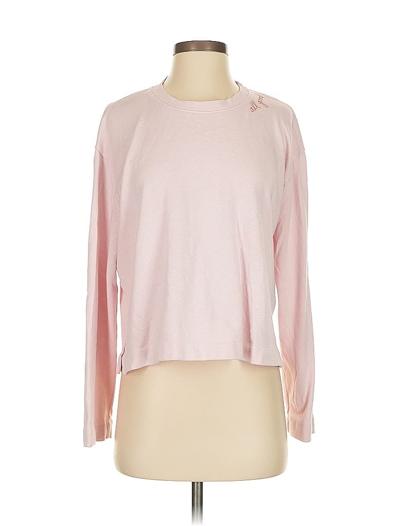 Sundry Pink Long Sleeve T-Shirt Size S - photo 1