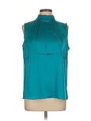 St. John Sleeveless Silk Top