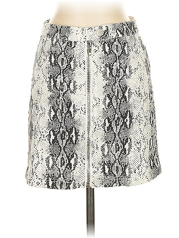 Blush Faux Leather Skirt (view 1)