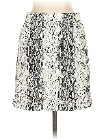Blush Faux Leather Skirt (view 2)