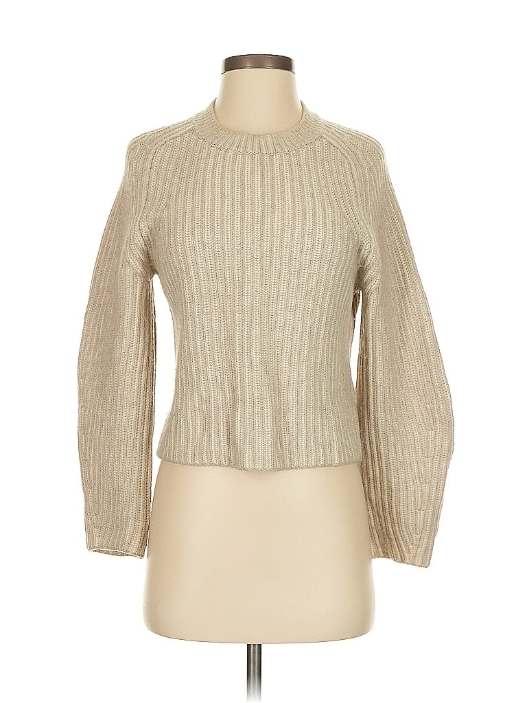 Naadam Metallic Tan Wool Pullover Sweater Size S - photo 1