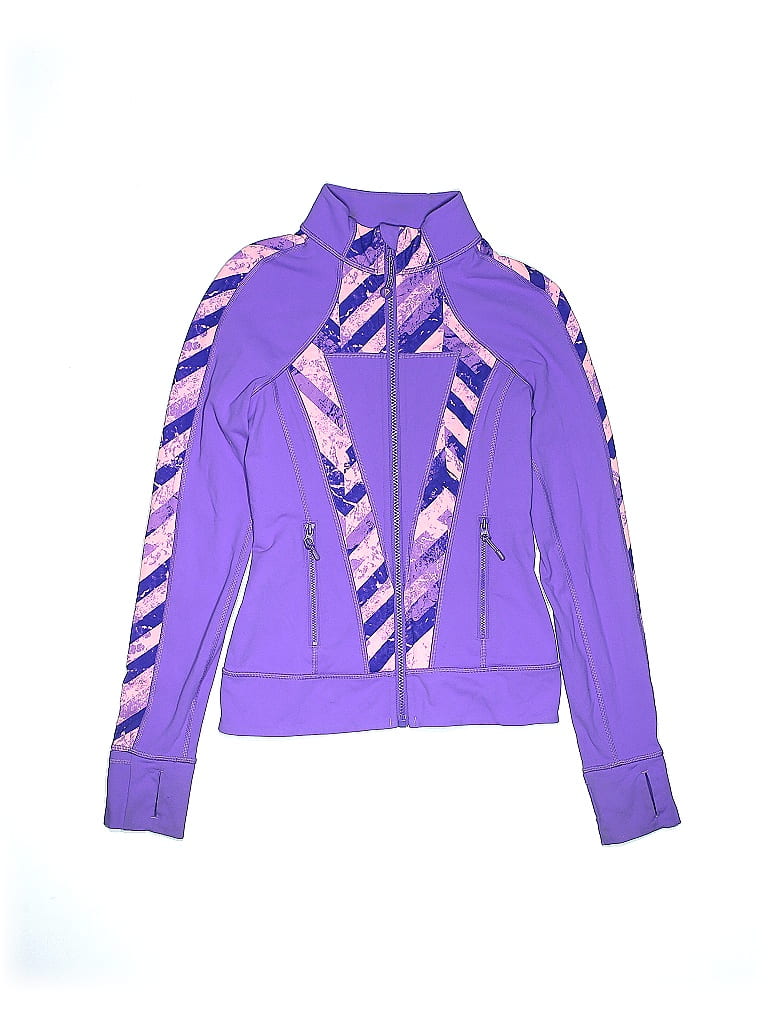 Ivivva Graphic Purple Track Jacket Size 10 - photo 1