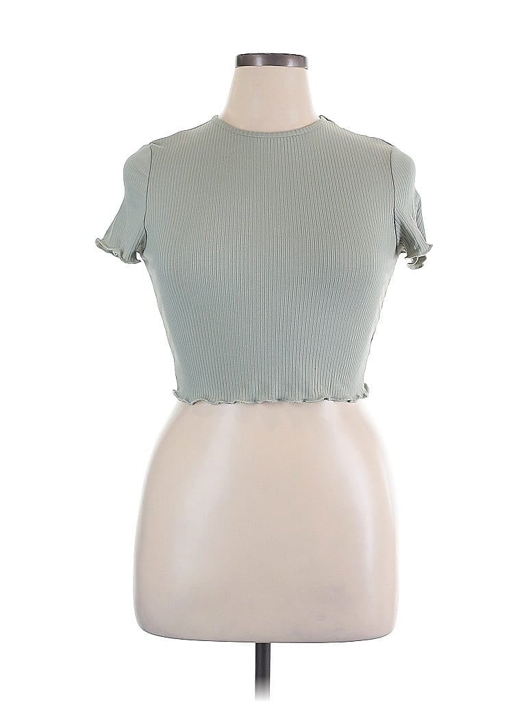 Zaful Green Short Sleeve Top Size XL - photo 1